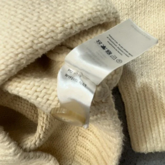 Faherty Ivory Button-Front Wool Cardigan - Picture 6 of 16